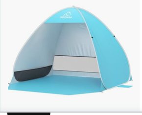 Wolfwise pop-up UPF50+ beach sun-shelter tent