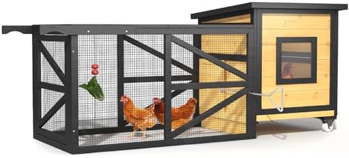 TIMHAKA 71-inch outdoor chicken coop and duck house