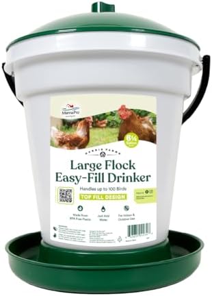 Harris Farms large-flock easy-fill poultry drinker