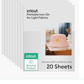 Cricut heat-transfer paper for light fabrics