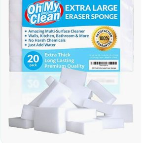 Oh My Clean extra-large eraser sponges, 20-pack