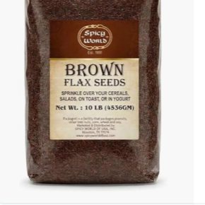 Spicy World brown flaxseed, 10 pound box