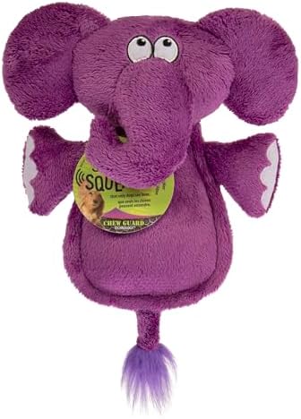 Hear Doggy flattie elephant dog toy with chew guard