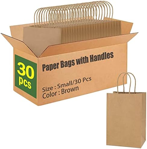 AlexHome brown kraft paper bags with handles