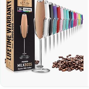 MilkBoss handheld electric milk frother wand