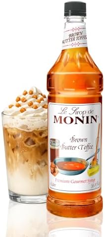 Monin brown butter toffee coffee syrup