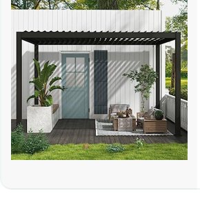 MIRADOR louvered aluminum pergola