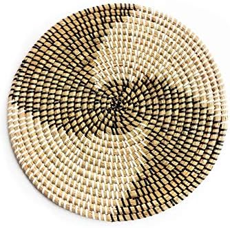 Woven rattan decorative wall plates